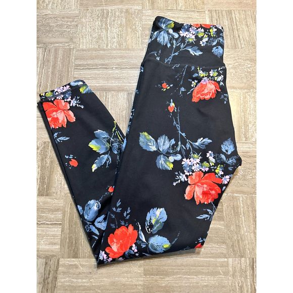 Victoria's Secret Pants - Victoria Secret Navy Floral Leggings Size 14